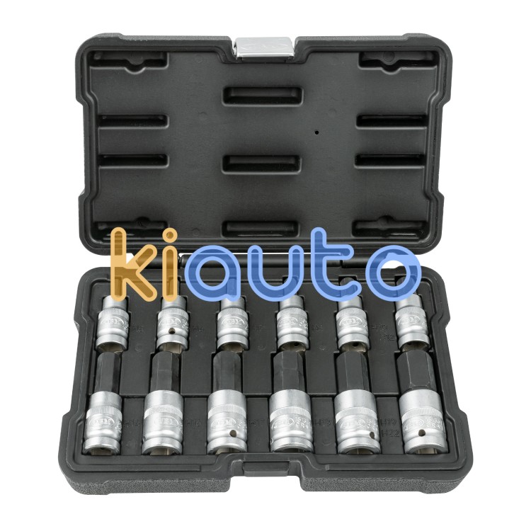 Estuche de punta 1/2" 6 cantos 12 piezas