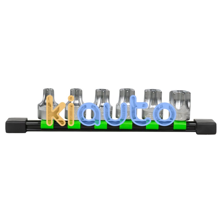 Estuche de punta 1/2" torx inviolable 6 piezas