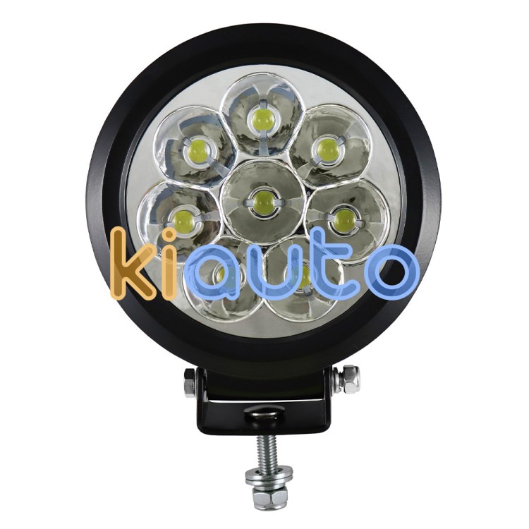 Faro de trabajo de 8 leds 80w redondo luz concentrada
