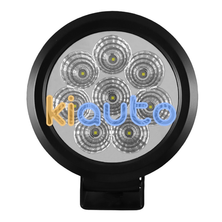 Faro de trabajo de 8 leds 80w redondo luz dispersa