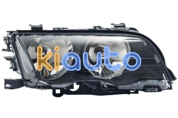 Faro delantero bmw serie 3 (e46) 1998-2001 base negra / derecho OE 63126902746 / 63126906494 / 6902746