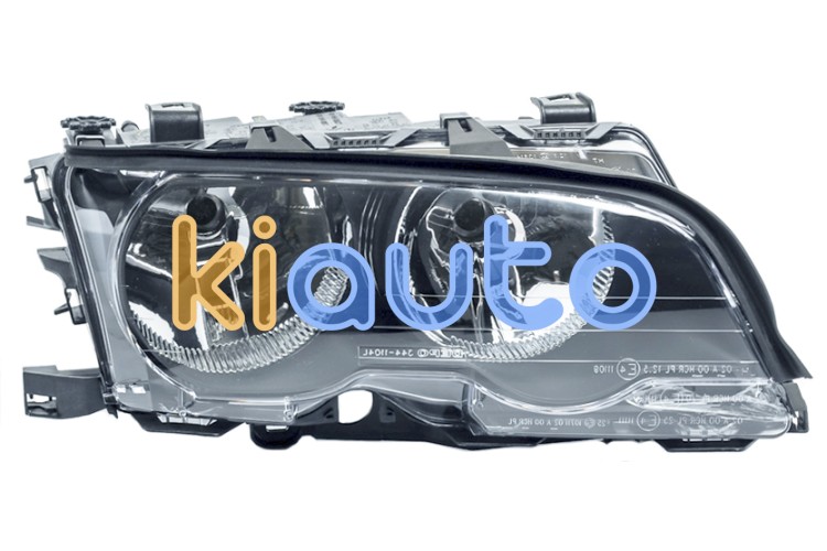 Faro delantero bmw serie 3 (e46) 1999-2001 coupe / base negra / derecho OE 63126904276 / 6904276