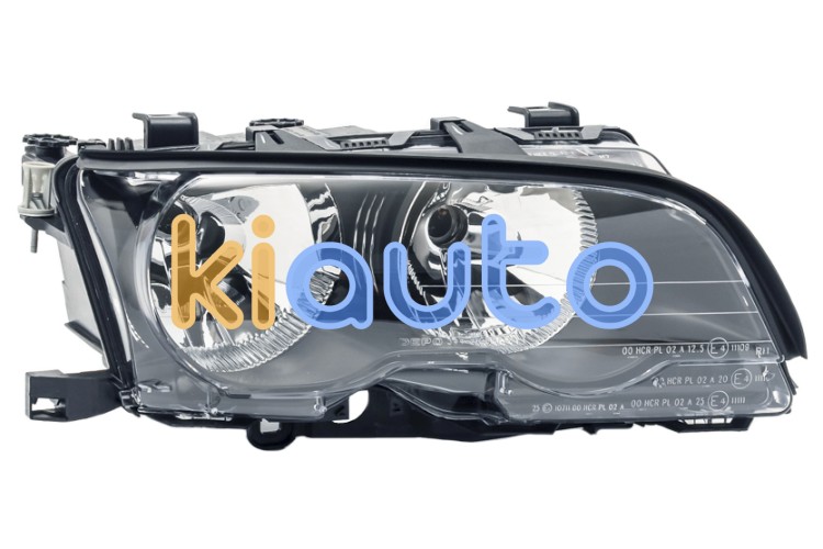 Faro delantero bmw serie 3 (e46) 2001-2003 coupe / base negra / derecho OE 63126919626 / 63127165902 / 6919626