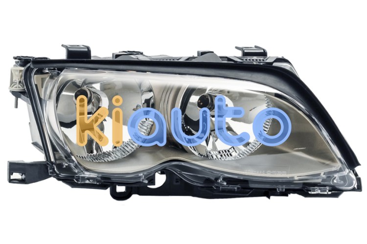 Faro delantero bmw serie 3 (e46) 2001-2005 base cromada / derecho OE 63126910958 / 63127165782 / 6910958