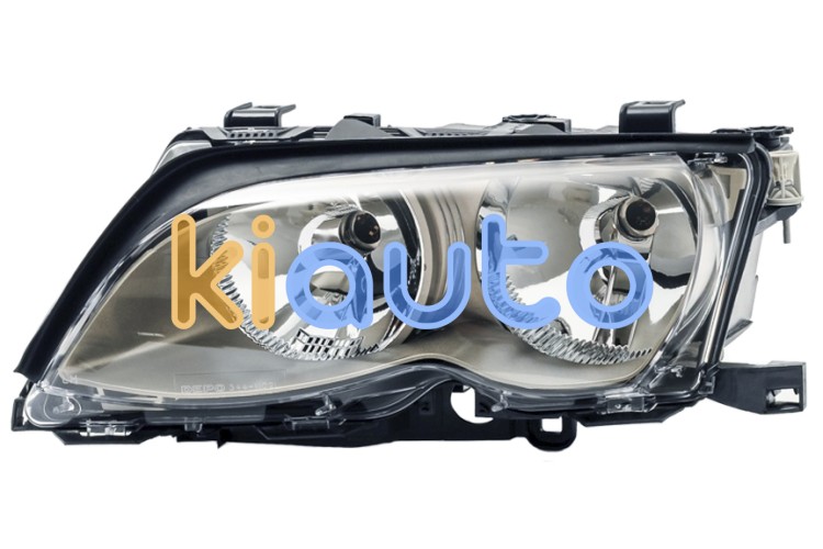 Faro delantero bmw serie 3 (e46) 2001-2005 base cromada / izquierdo OE 63126910957 / 63127165781 / 6910957