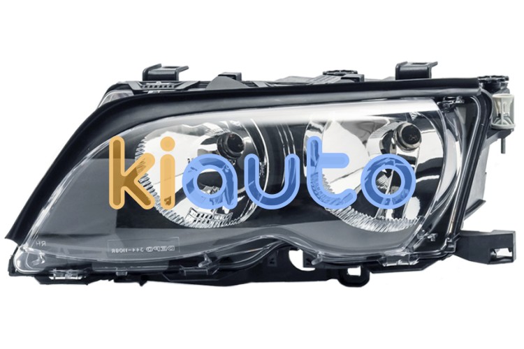 Faro delantero bmw serie 3 (e46) 2001-2005 base negra / izquierdo OE 63126910955 / 63127165769 / 6910955