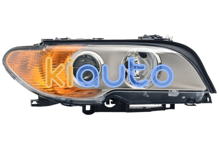 Faro delantero bmw serie 3 (e46) 2003-2005 coupe / piloto ambar / base cromada / derecho OE 63126920576 / 6920576