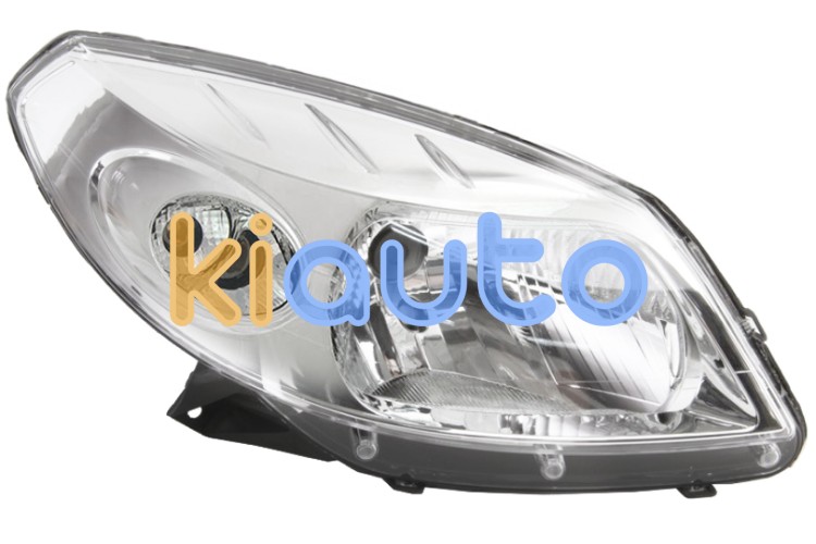 Faro delantero dacia sandero 2008-2013 base cromada / derecho OE 8200733877 / 8200526417