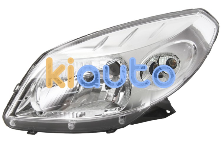 Faro delantero dacia sandero 2008-2013 base cromada / izquierdo OE 8200733878 / 8200526418