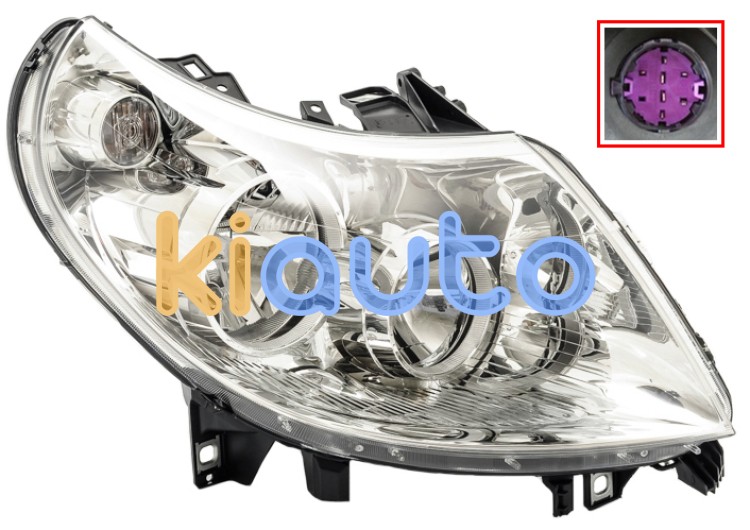 Faro delantero fiat ducato 2010-2014 lampara h15+h1 / derecho OE 1368639080 / LPP961