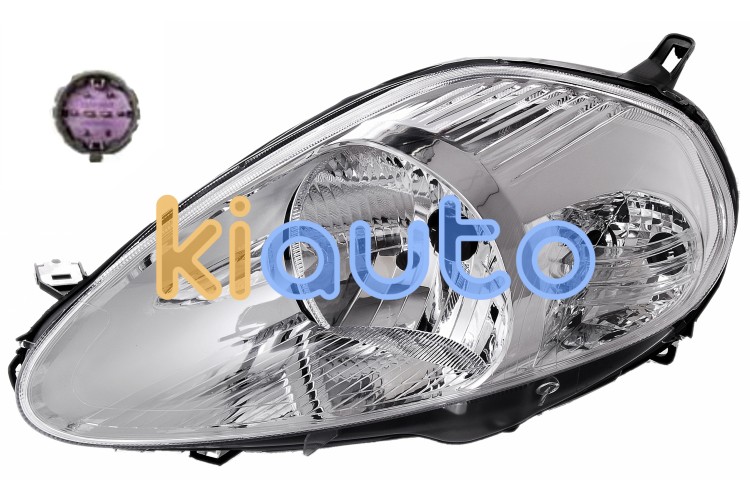 Faro delantero fiat grande punto 2008-2012 8 pins / base cromada / izquierdo OE 51840995