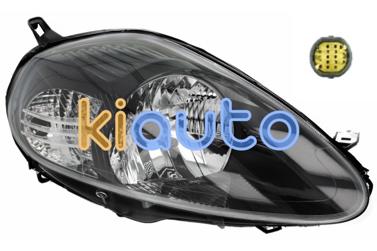 Faro delantero fiat punto 2005-2008 14 pins / base negra / derecho OE 51833189