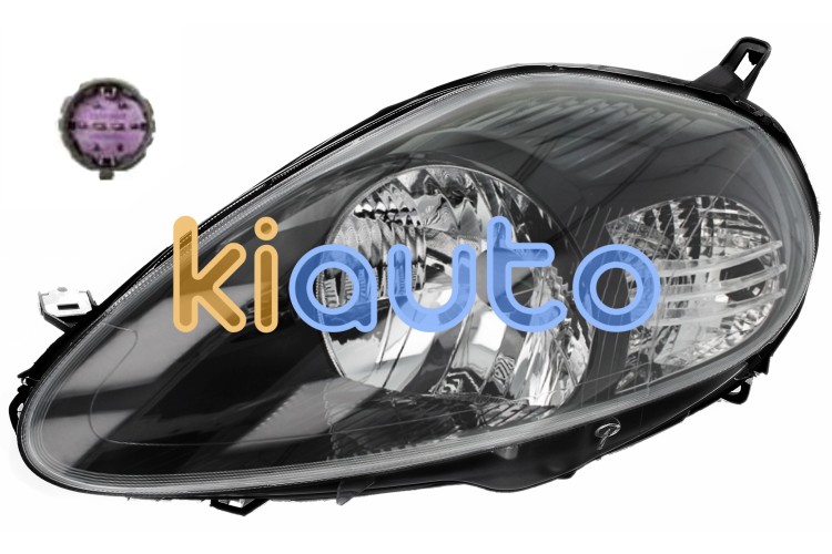 Faro delantero fiat punto 2008-2012 8 pins / base negra / izquierdo OE 51840996