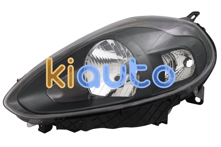 Faro delantero fiat punto evo 2009-2012 base negra / izquierdo OE 51937147 / 51878732 / 0000051937147