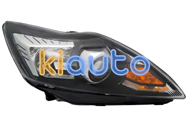 Faro delantero ford focus 2008-2011 con luz de giro (afs) / base negra / cromada / derecho OE 1521225 / 1679632 / 1744970