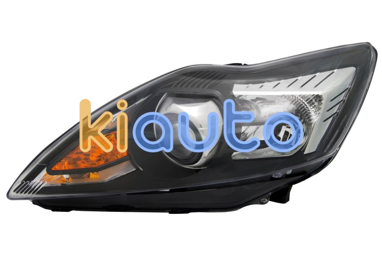 Faro delantero ford focus 2008-2011 con luz de giro (afs) / base negra / cromada / izquierdo OE 1521226 / 1749990 / 1574971