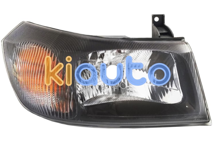 Faro delantero ford transit 2000-2006 base negra / sin reflector / derecho OE 1353948 / 4695245 / 1232634