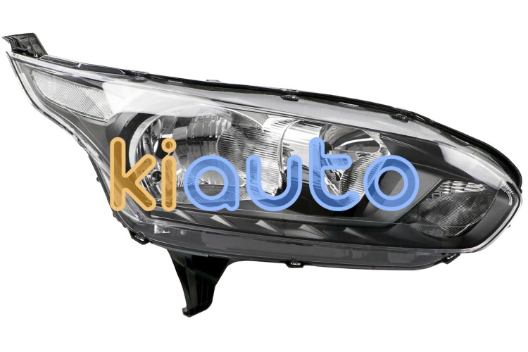 Faro delantero ford transit connect 2014-2015 base negra / derecho OE 1807870 / 1819686 / 1827688