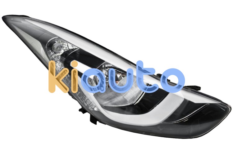 Faro delantero hyundai elantra 2013-2016 base negra / derecho OE 921023X210 / 92102-3X210