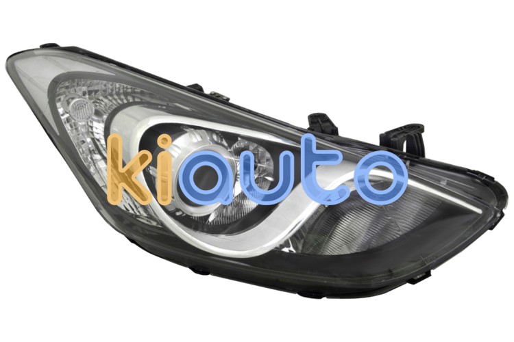 Faro delantero hyundai i30 2012-2016 lampara h7+h7+h7 / detalle cromado / derecho OE 92102-A6000 / 92102-A6060 / 92102A6000
