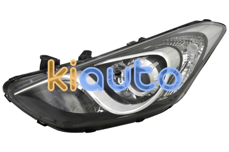 Faro delantero hyundai i30 2012-2016 lampara h7+h7+h7 / detalle cromado / izquierdo OE 92101-A6000 / 92101-A6060 / 92101A6000