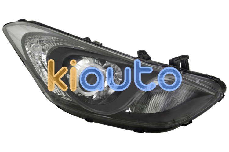 Faro delantero hyundai i30 2012-2016 lampara h7+h7+h7 / detalle negro / derecho OE 92102-A6040 / 92102A6040