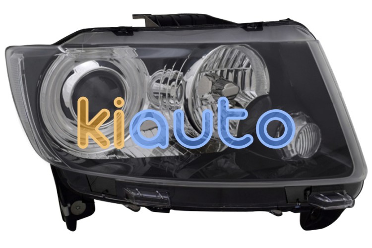 Faro delantero jeep compass 2011-2017 base negra / derecho OE 68185340AA / 68185340AB / 68185340AC