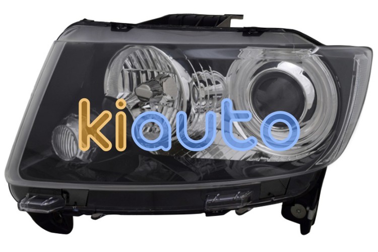 Faro delantero jeep compass 2011-2017 base negra / izquierdo OE 68185341AA / 68185341AB / 68185341AC