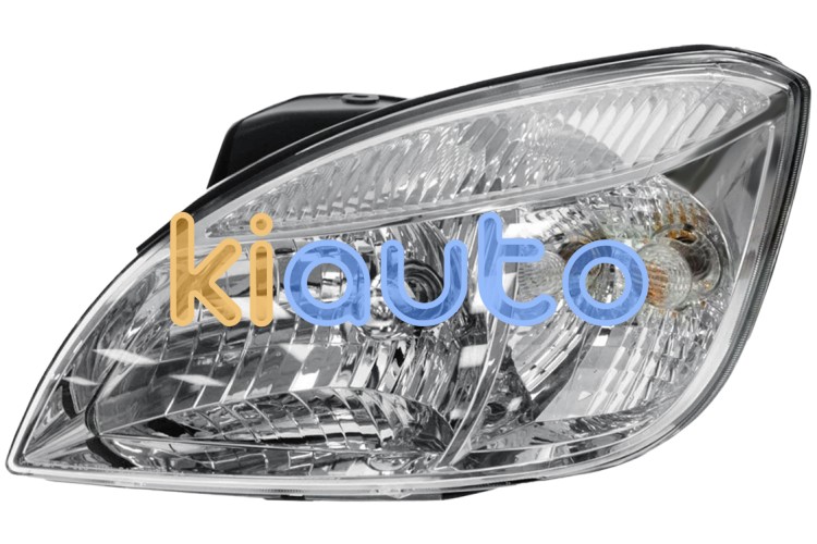 Faro delantero kia rio 2006-2011 base cromada / izquierdo OE 921011G030 / 921011G031 / 92101-1G030