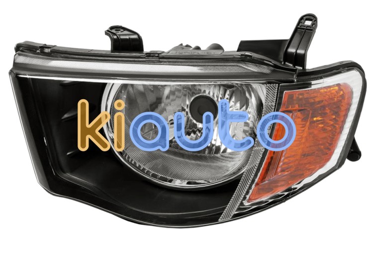 Faro delantero mitsubishi l200 2005-2010 cabina doble / piloto ambar / manual / izquierdo OE MN146195