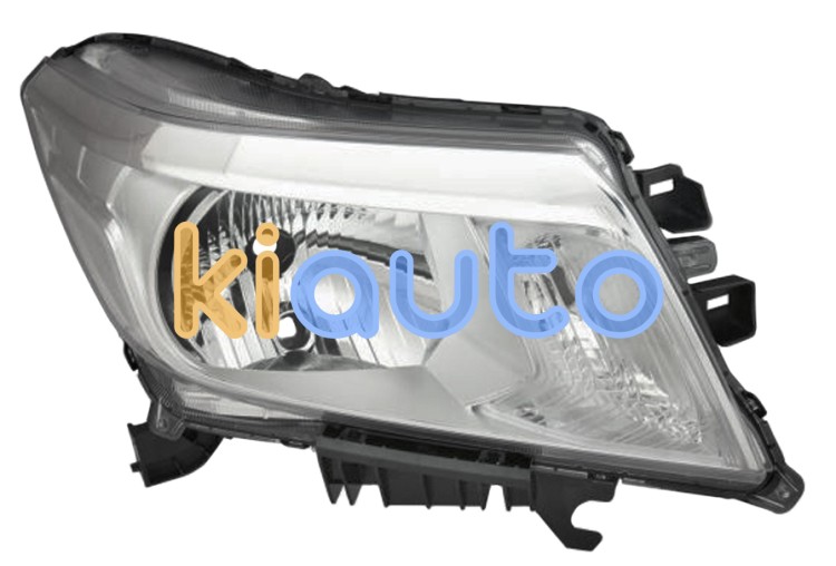 Faro delantero nissan navara 2015-> base cromada / derecho OE 260104KHOB / 26010-4KHOB