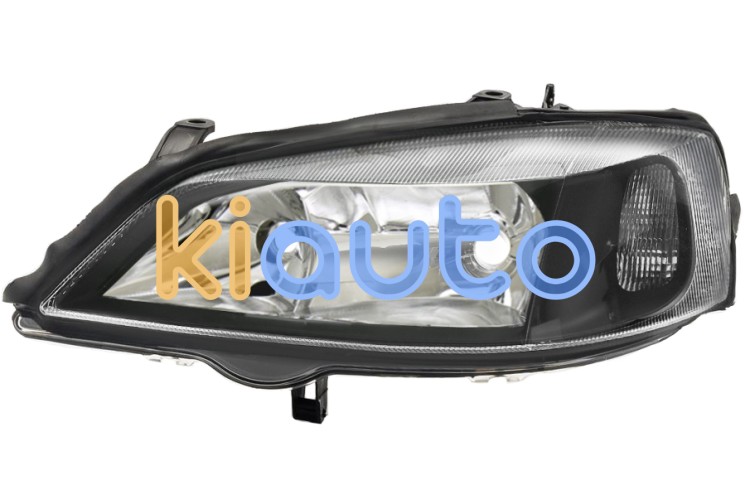 Faro delantero opel astra g 1998-2004 base negra / izquierdo OE 1216289 / 1216106 / 1216102