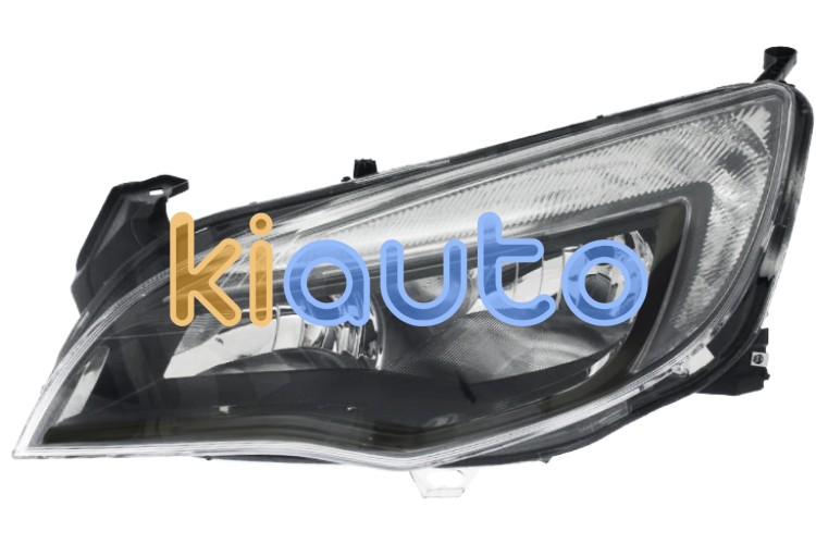 Faro delantero opel astra j 2013-2015 base negra / borde negro / led / izquierdo OE 1216674 / 1216935 / 13365290