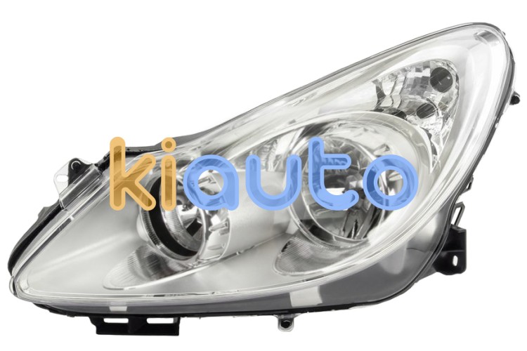 Faro delantero opel corsa d 2006-2011 base cromada / izquierdo OE 1216189 / 93189357