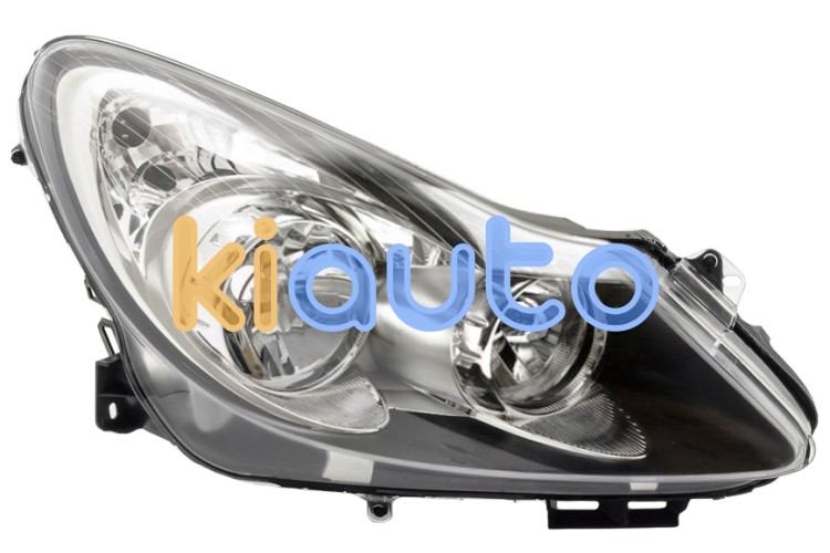 Faro delantero opel corsa d 2006-2011 base negra / derecho OE 1216200 / 93189362