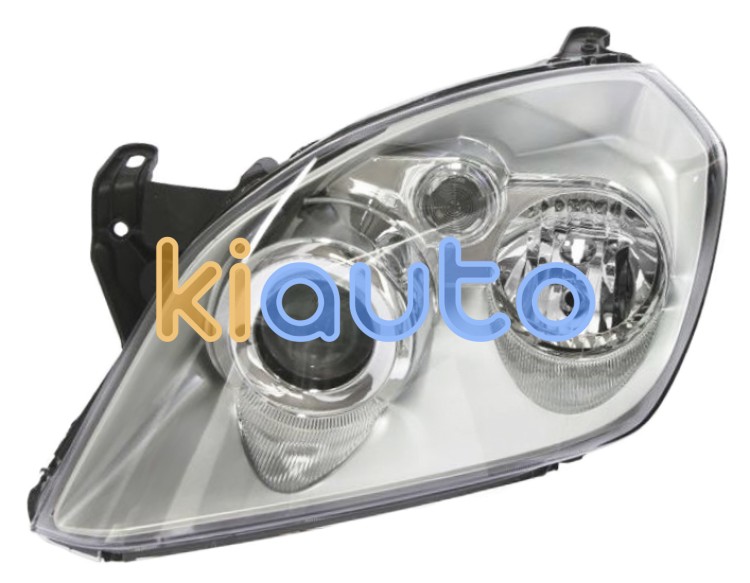 Faro delantero opel tigra 2004-2009 modelo enjoy / base cromada / izquierdo OE 1216587 / 93164317 / 1216589