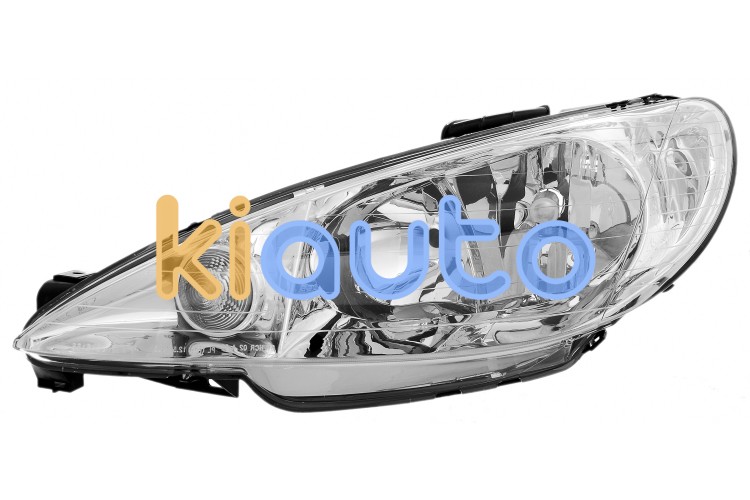 Faro delantero peugeot 206 1998-2008 optica doble / lampara h1+h7 / izquierdo OE 6208A0