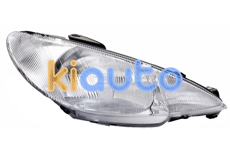 Faro delantero peugeot 206 1998-2008 optica simple / lampara h4 / derecho OE 6205S7