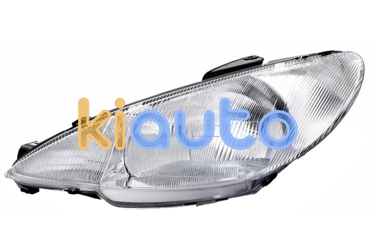 Faro delantero peugeot 206 1998-2008 optica simple / lampara h4 / izquierdo OE 6204S7