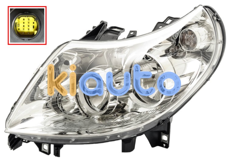 Faro delantero peugeot boxer 2006-2010 lampara h7+h1 / izquierdo OE 1340664080