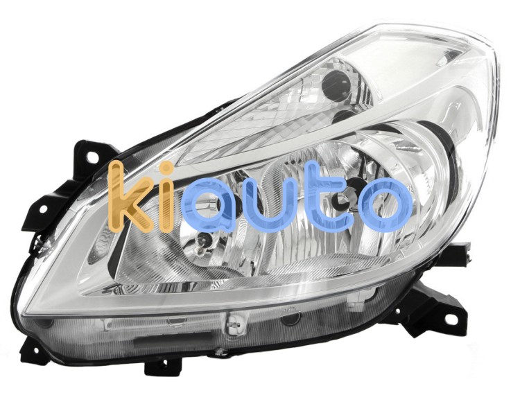 Faro delantero renault clio 2005-2009 base cromada / izquierdo OE 7701061071 / 7701070495 / 260607570R