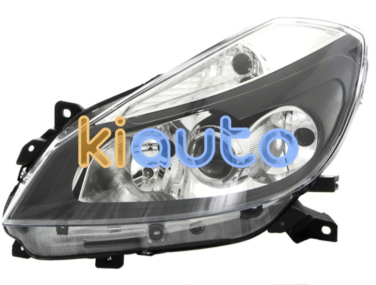 Faro delantero renault clio 2005-2009 base negra / modelo sport / izquierdo OE 7701061075 / 7701070491 / 260608764R