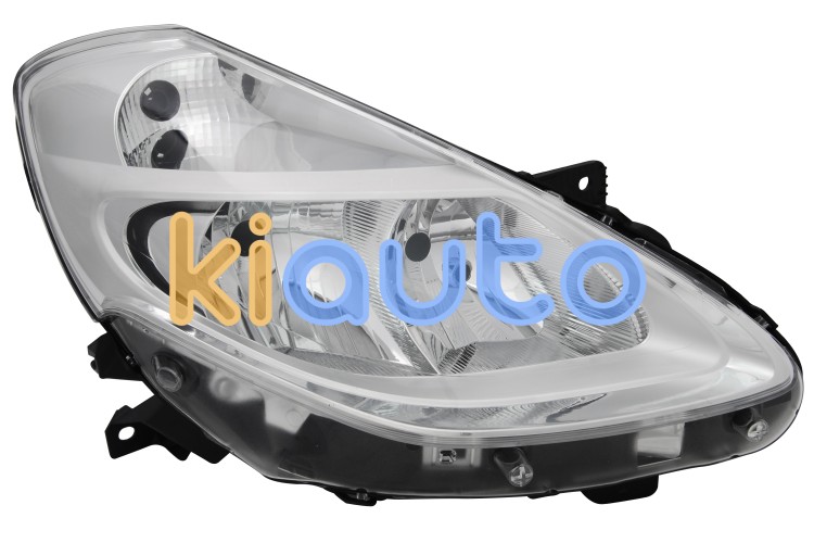 Faro delantero renault clio 2009-2013 base cromada / lamparas h7+h7 / derecho OE 7701072005 / 260104392R
