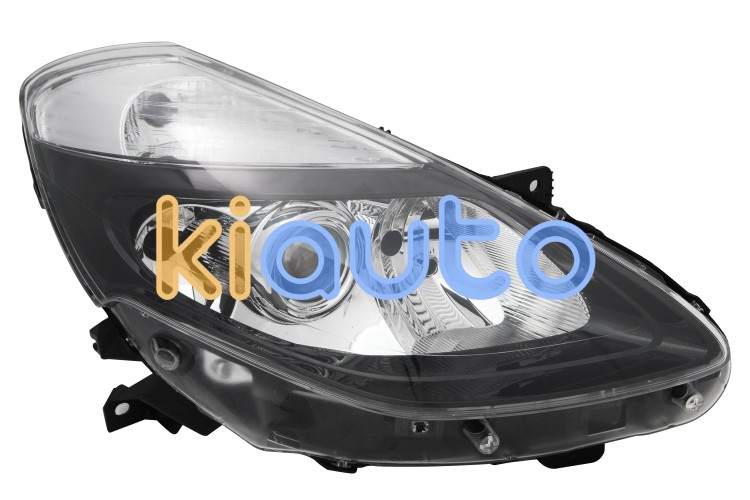 Faro delantero renault clio 2009-2013 base oscura / lamparas h1+h7+h7 / derecho OE 7701072009