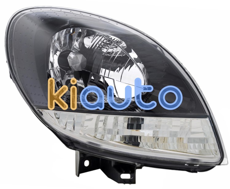 Faro delantero renault kangoo 2003-2007 base negra / piloto blanco / derecho OE 260104911R