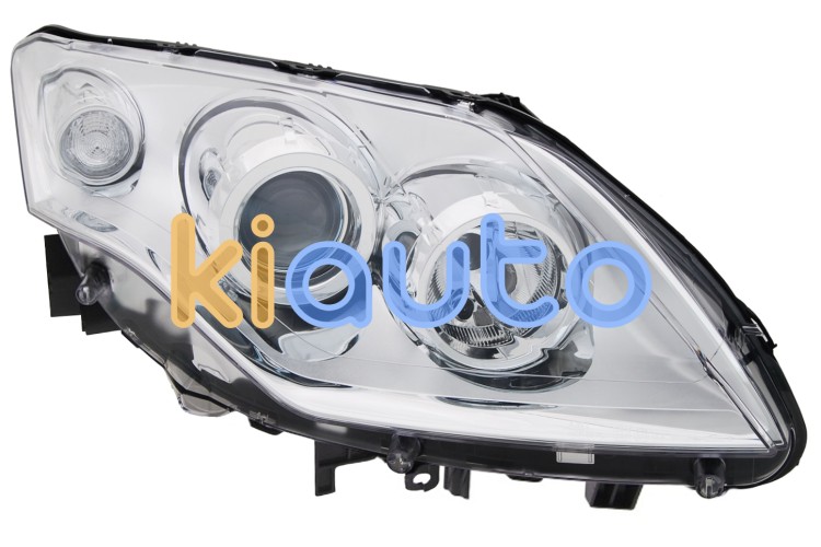 Faro delantero renault laguna 2007-2011 base cromada / derecho OE 260100038R