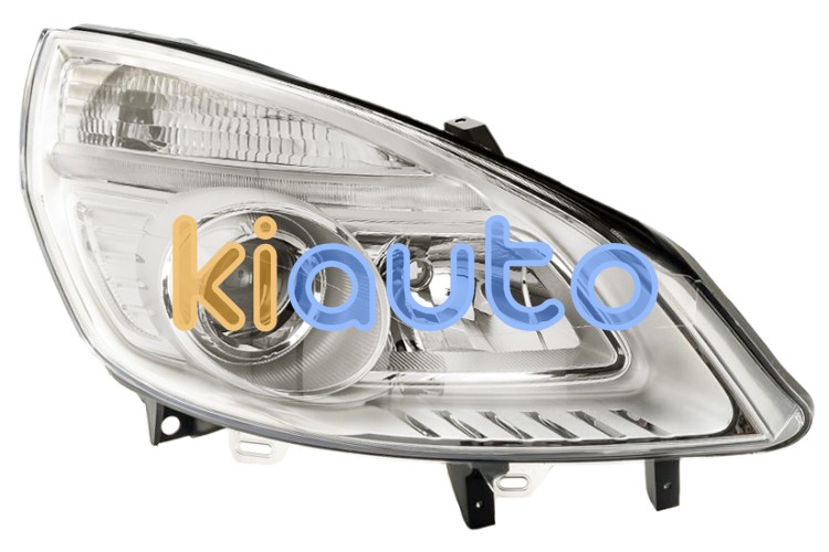 Faro delantero renault scenic 2006-2009 base cromada / derecho OE 7701065914