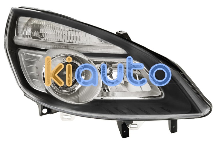 Faro delantero renault scenic 2006-2009 base negra / derecho OE 7701071368