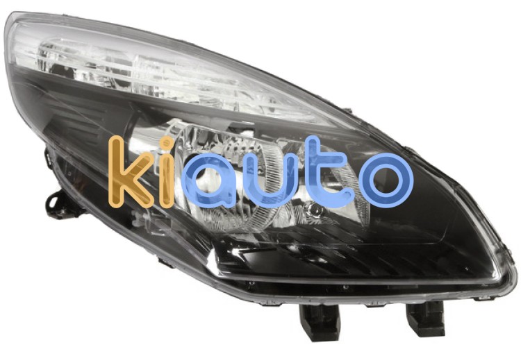 Faro delantero renault scenic 2009-2012 base negra / derecho OE 260108250R