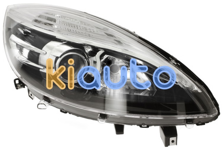 Faro delantero renault scenic 2012-2013 base negra / derecho OE 260100648R